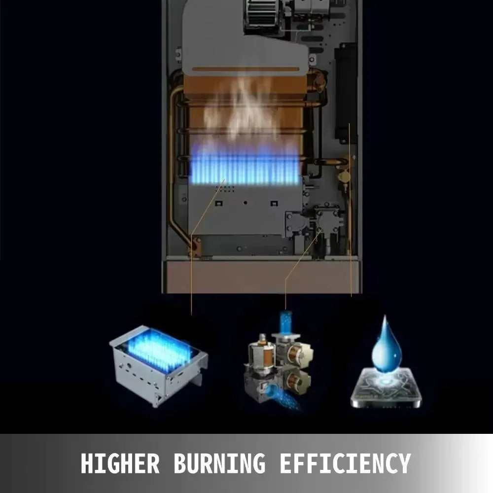 Sihao LPG Water Heater 6L 8L 10L 12L 16L 18L LPG Portable Instant Liquefied Petroleum Gas Water Heater Tankless Boiler Kit