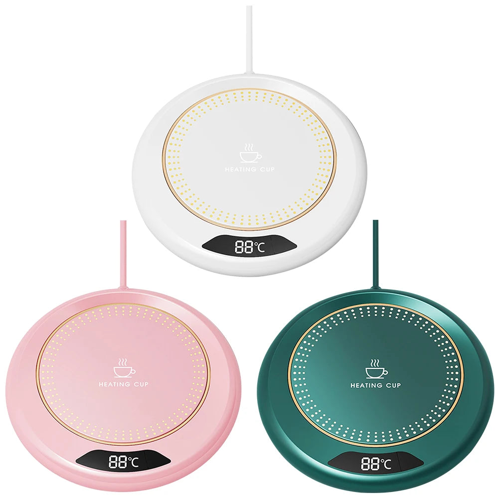 Coffee Mug Warmer 3 Temperature Setting Electric Cup Heater USB Constant Cup Warmer Tea Water Milk Heating Coasters Pad for Home